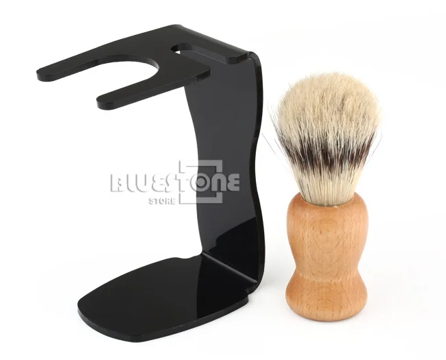 Buy Hair Shaving Brush+Acrylic Stand Holder Gift Mix Badger OR Set from