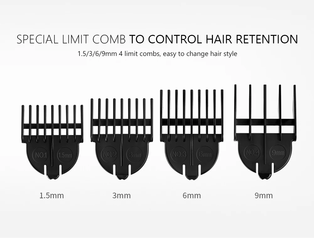 Профессиональный триммер для волос, мощная электрическая машинка для стрижки волос, машинка для стрижки волос D43