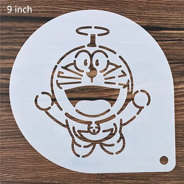 Anime Cartoon Characters Plastic Stencil Fondant Template Mold Cake Decorating Tool Reusable Painting Stencils 9 Inch Aliexpress
