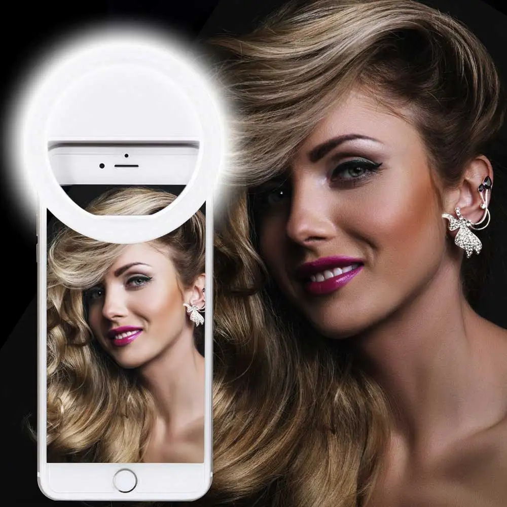 

Selfie Ring Light USB Charge Selfie Portable Flash LED Camera moblie Phone Photography Ring Light Enhancing for iPhone lamp
