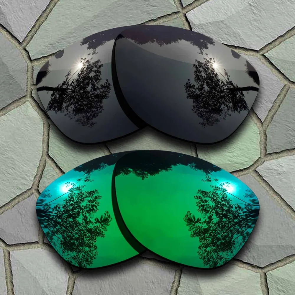 Lenti Di Ricambio Polarizzate Per Occhiali Da Sole Grigio Nero E Verde Giada Per Pelle Di Daino Oakley