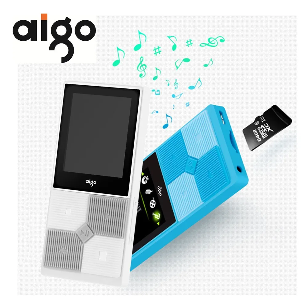 Aigo 206 Reproductor de Música MP3 Delgado Portátil 1.8 
