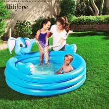 Надувной бассейн в форме слона высокого качества, голубой цвет, детский мяч, яма, летний бассейн для игры в воду, хороший подарок на день рождения для детей