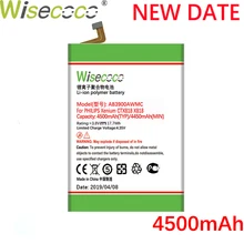 Wisecoco AB3900AWMC 4500 мАч Новая Мощная батарея для Philips XENIUM X818 CTX818 сменная батарея для телефона номер отслеживания