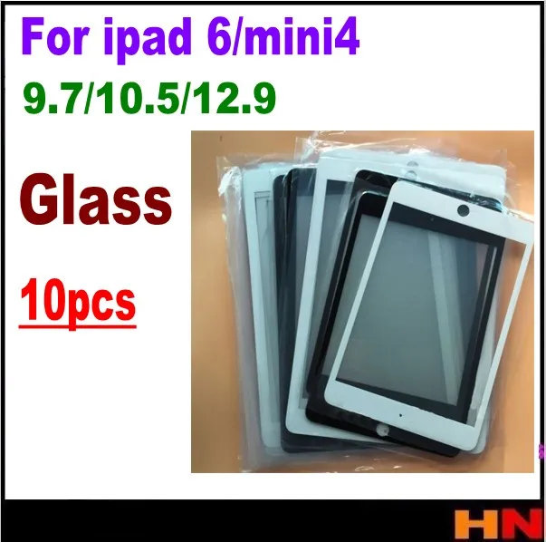 10 шт. для iPad 6 Air 2 mini 4 9 7 5 12 дюймов ЖК экран передний Внешний стеклянный объектив