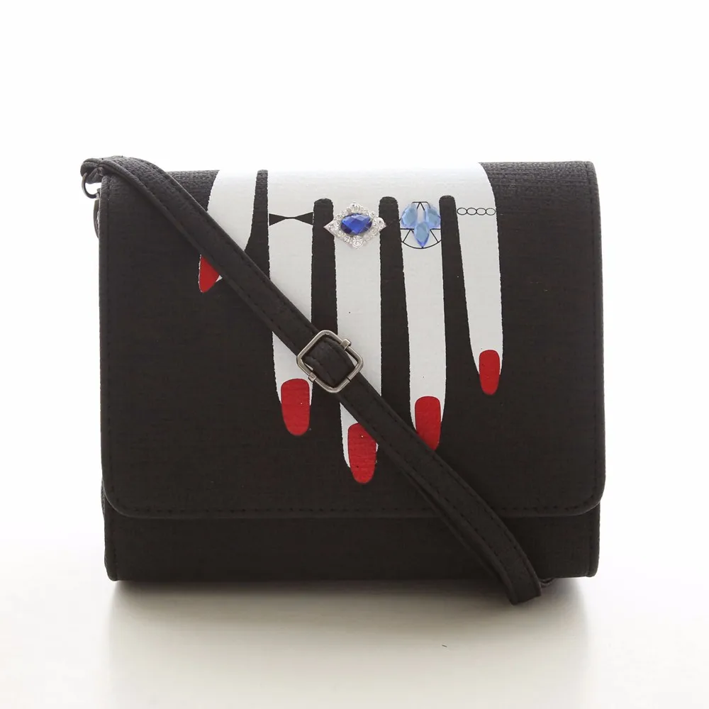 2016 New Arrival Women Crossbody Messenger Bags PU Leather Retro Finger Pattern Female ShoulderBag Dollar Price Herald Fashion (9)