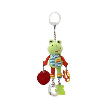 

NICEXMAS Toy Hanging Crinkle Squeaky Baby Chime Handbells Rattles Stroller Car Toy with Teether for Infant Newborn Toddlers