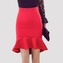 Дамская Мода Трубы юбка Для женщин Винтаж рыбий хвост тонкий сексуальный карандаш женский Юбки для женщин S-5XL