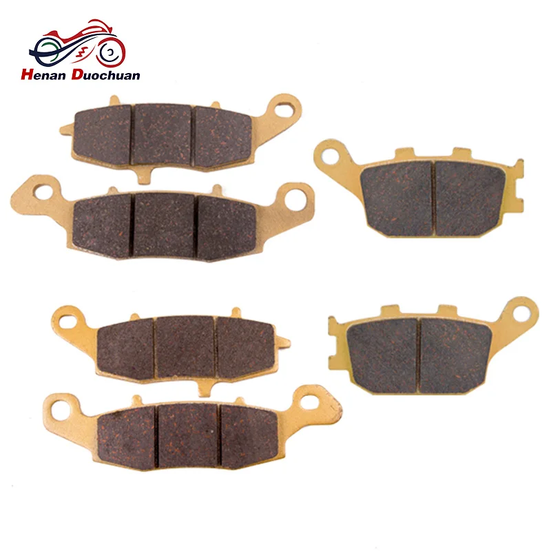 

6pcs Motorcycle Front Rear Brake Disk For KAWASAKI KLV 1000 FOR SUZUKI SV 400 DL/SV/GSF 650 GSR 750 DL 1000 Brake Pads 03-13