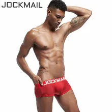 JOCKMAIL, новинка, нижнее белье для мужчин, боксеры, сетка, u-образный мешочек, сексуальные подштанники, Cueca, нейлоновые трусы, боксерские шорты для геев, мужские трусы