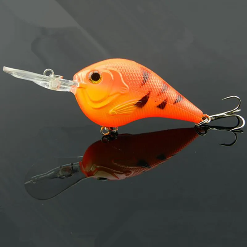 

KKWEZVA 1pc 11.2g/9.5cm Fishaing bait 3D Crank Lures High Quality Fishing lure 6# high carbon steel hook fishing tackle