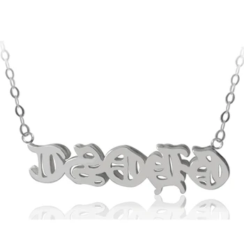 

Silver necklaces sterling silver women's word necklaces can be used to combine Christmas gifts with letters