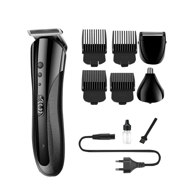 

KEMEI KM-1407 3 In 1 Hair Trimmer Rechargeable Electric Nose Clipper Professional Razor Beard Shaver EU plug