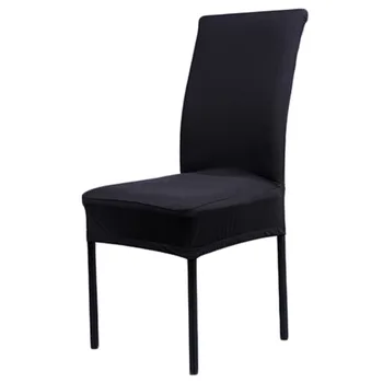 

11 Solid Colors Polyester Spandex Dining Chair Covers For Wedding Party Chair Cover Brown Dining Chair Seat Covers LW257 1 Piece