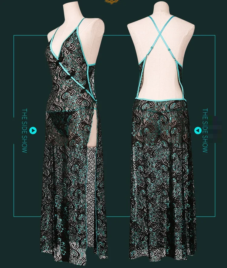Woman Sexy Lingerie Erotic Cheongsam Costume Plus Size XXL 3XL (7)