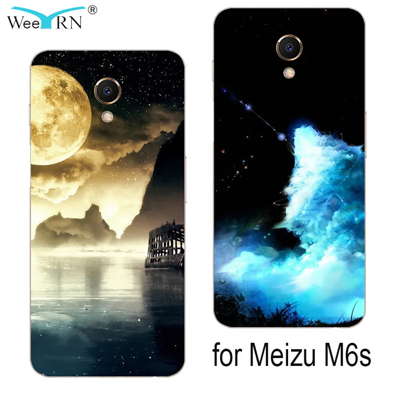 

WeeYRN Luxury 3D Relief Phone Case Meizu M6s M6 s Funda Cute Cartoon Soft Silicone tpu full Protection thin Back Cover Meizu M6s