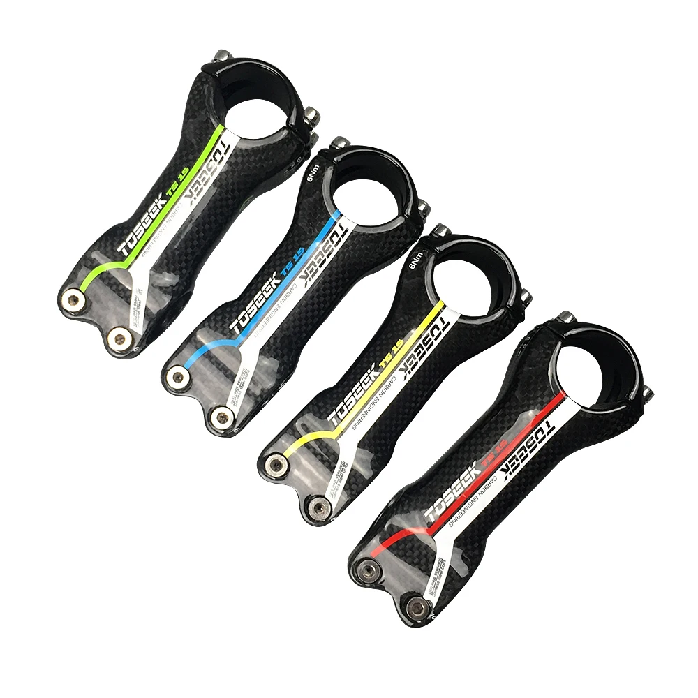 Toseek superlight full carbon stem mtb road bike stem 31.8*60/70/80/90