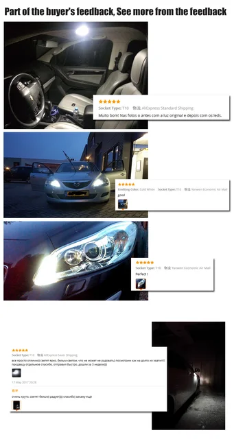 4Pcs W5W 10-7020 SMD samochód T10 LED 194 168 klin wymiana Reverse Tablica przyrządów Lampa biała niebieska żarówki dla świateł prześwitu -
