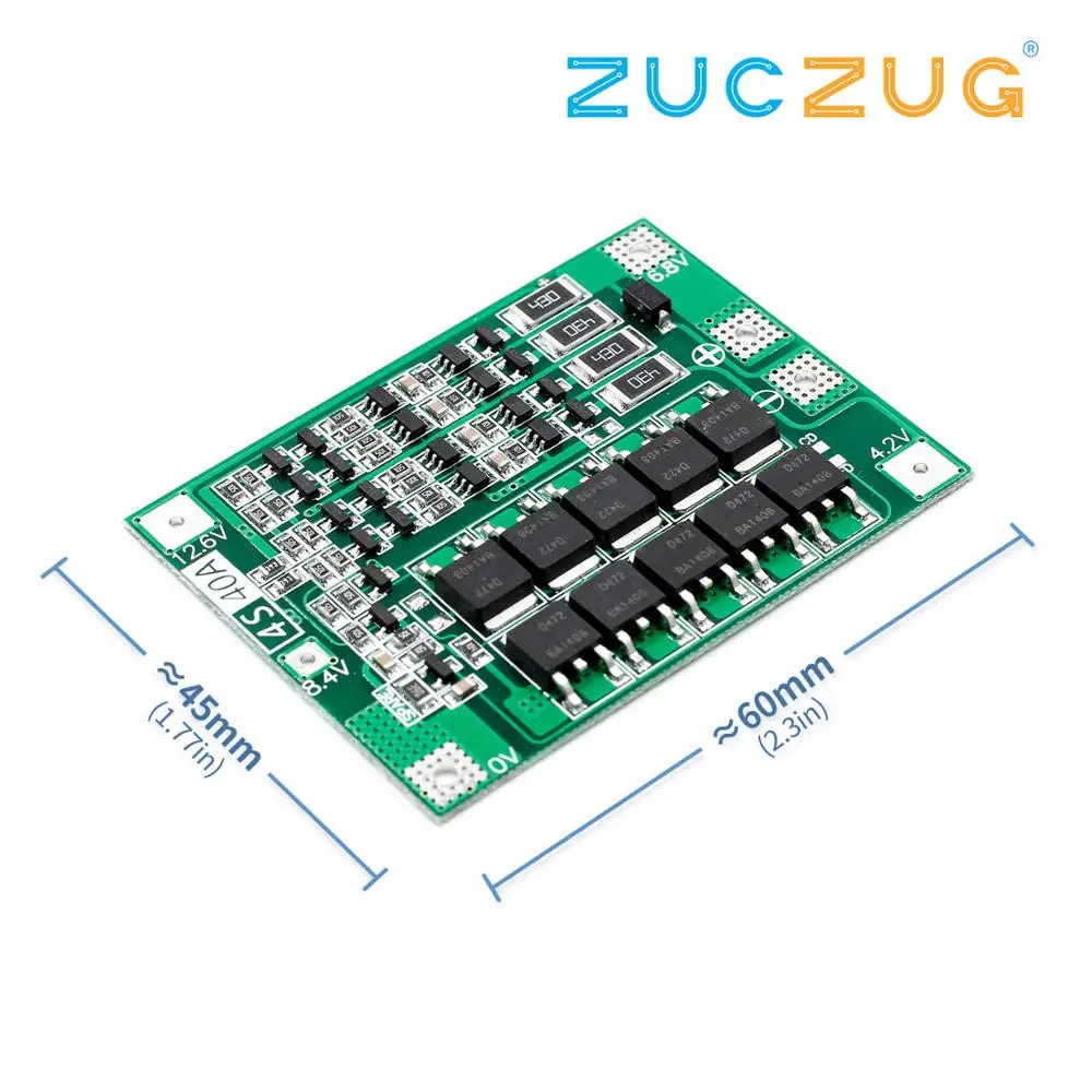 4S 40A литий-ионная батарея 18650 зарядное устройство PCB плата защиты BMS с балансом для бурильного двигателя 14,8 в 16,8 в Lipo модуль