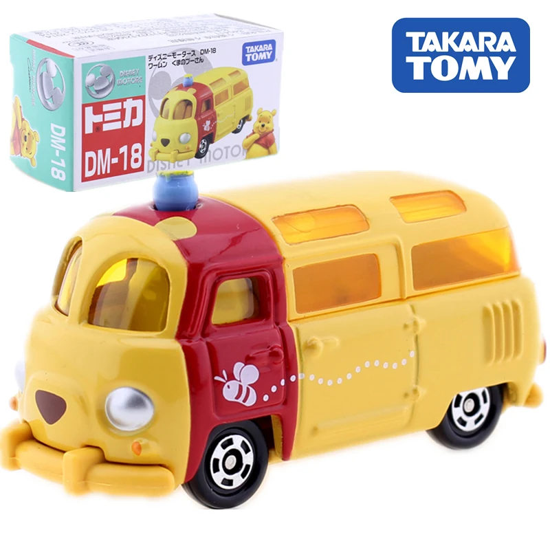 

TAKARA TOMY Tomica Disney Winnie Minibus Car Toy Model Cute Pooh Winnie Microbus Diecast Metal Alloy Model Gifts For Kids