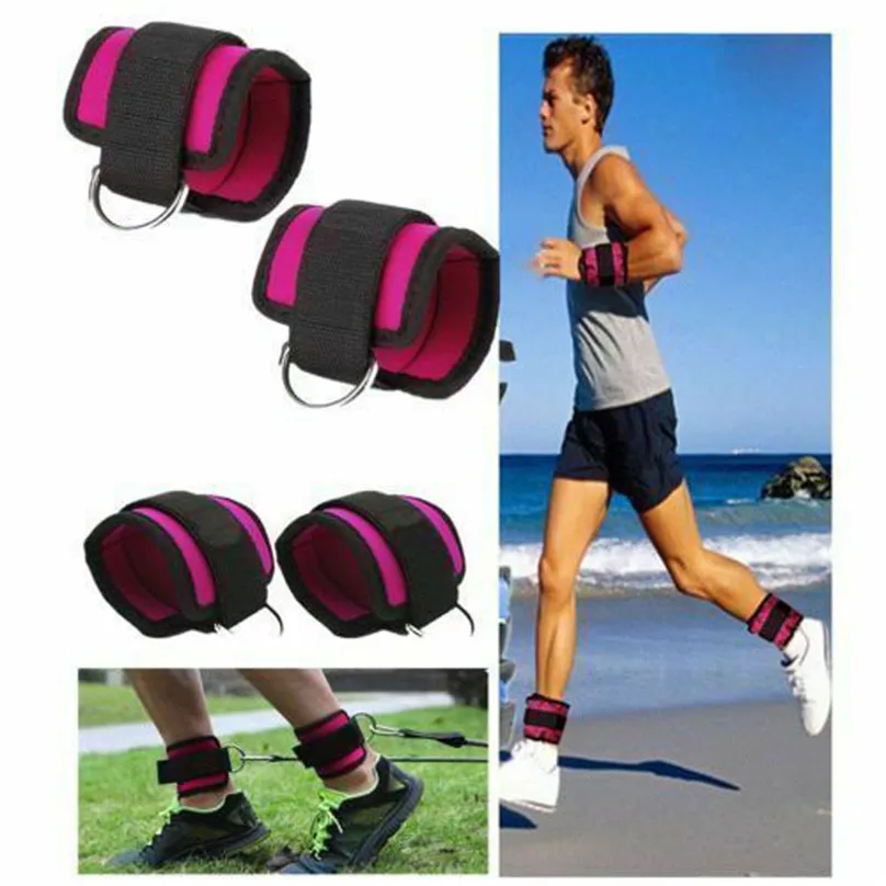 Ankle Support D-ring Ankle Strap Belt Multi Gym Leg Pulley Strap Fitness Exercise Equipment Sports Safety #4A18 (2)