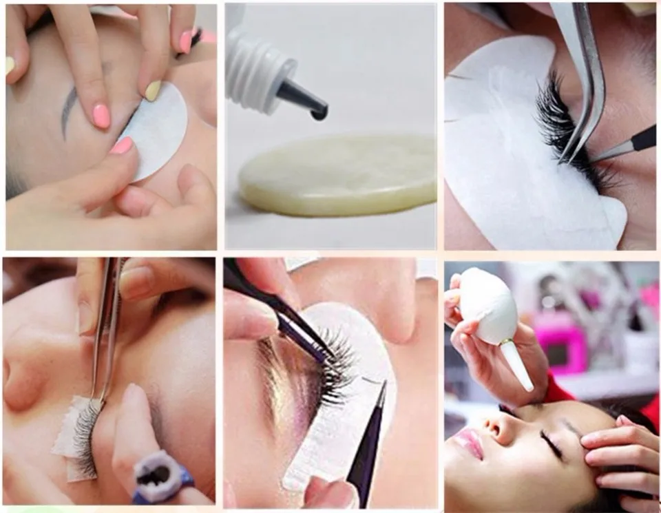 Jeyelash Pre made fans 3D volume eyelash extensions, heat bonded lashes ,5 trays/lot J & S faux mink eyelashes