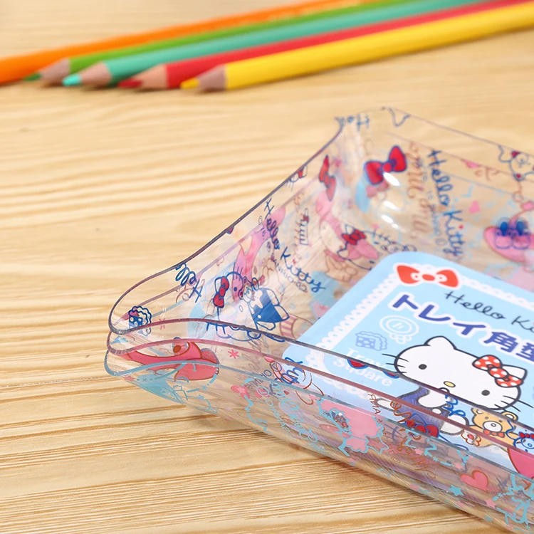 Тарелка для фруктов Hello Kitty Melody Twins декоративный пластиковый поддон прозрачная