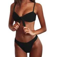 Двойная одежда бикины женские сексуальные съемные бикини с завязками набор Пуш-Ап пляжная одежда купальники женский купальник A30AP10