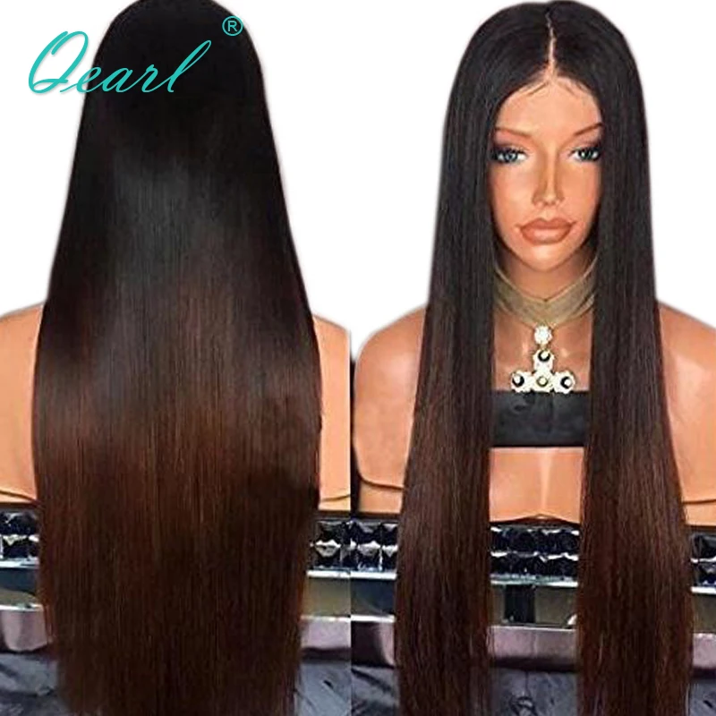 straight human hair wig