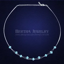 Высокое качество Кристальное Чокер-ожерелье из цепь Swarovski бусы ожерелье s девушки подарок на день рождения модные ювелирные изделия аксессуары