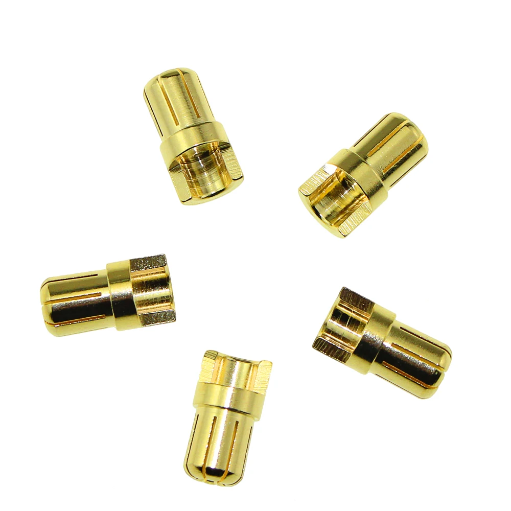10 парт/Лот 20 пар AMASS 2 0 4 6 5 мм банановый Позолоченный разъем Bullet Plug с ремнем