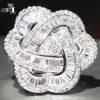 YaYI – bague de fiançailles en Zircon blanc pour filles, bijoux de princesse, taille 9.7 CT, couleur argent, cadeau de mariage, cœur, fête, 858 ► Photo 1/6