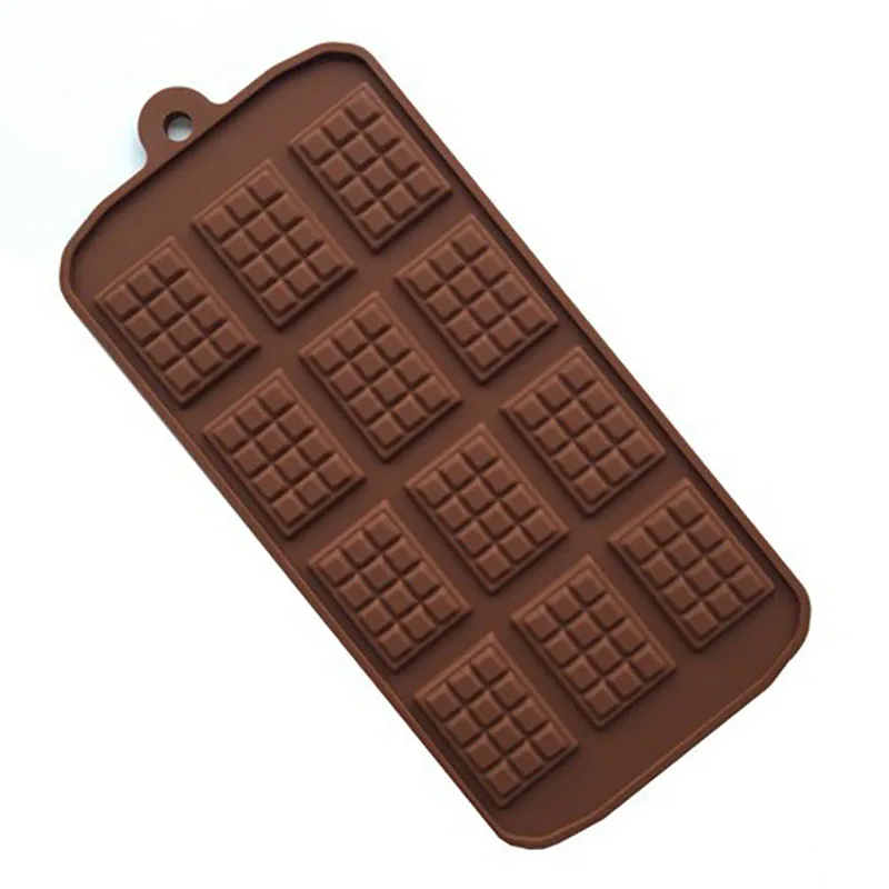 12 Even Chocolate Mold Silicone Mold Fondant Molds DIY Candy Mould