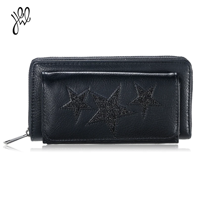 Women Wallets Famous Brand Fashion Star Wallets High Quality Long Zippe Dollar Price Quality Women Female