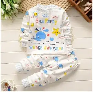 Baby Boy Girl Clothes Kids Clothes Sets T-shirt+pants Suit Clothing Set Cloud Printed Clothes Newborn Sport Suits - Цвет: 2