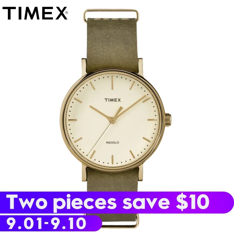 

2018 Special Offer Limited For Timex Mens Watches Tw2p985 Fairfield Simple Thin Quartz Leather Buckle Waterproof Unisex Watch