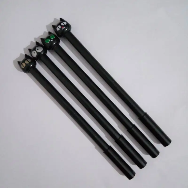 

Wholesale 500PCS Fashion Black Cat Gel Pen Kawaii Korean Stationery Creative Gift School Supplies