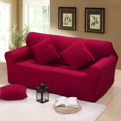 Секционные диванные покрывала l-образный диван-кровать эластичный Универсальный Обёрточная бумага всего дивана чехол Кофе Цвет чехол для кресла 1/2/3/4 сиденья