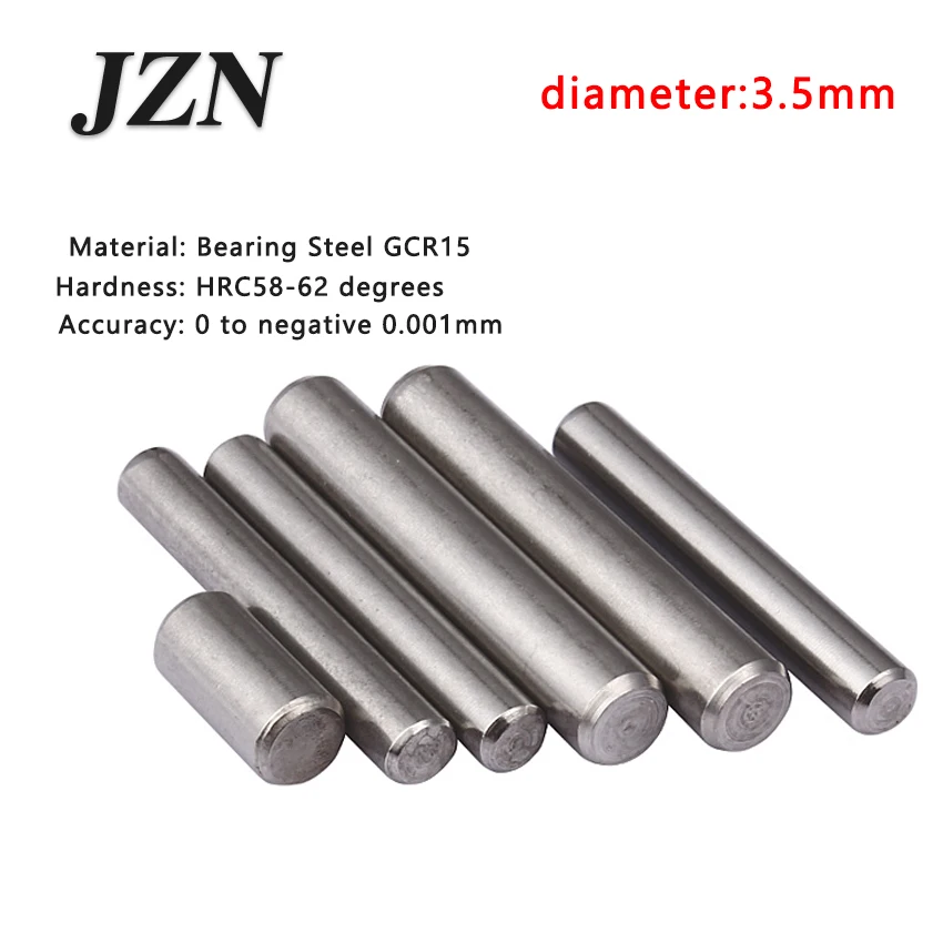 Goupilles De Cheville Cylindriques Solides En Acier à Roulement M2 M2.5 M3 M4 M5 M6 M8 M10 GB119, Goupille Parallèle Fixe à Localisation Hautement Trempée