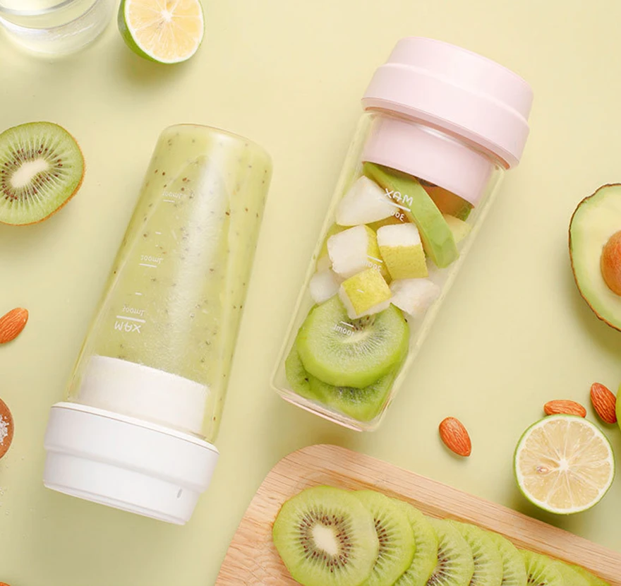  Original Xiaomi 17PIN Star Fruit Cup Small Portable Blender Juicer 400ML Stainless Steel Intelligen