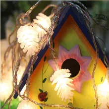 Светодиодный светильник-гирлянда 7,5 м 50 в форме шифона ac220в для украшения сада на открытом воздухе для рождественских деревьев, вечерние, свадебные, праздничные лампы