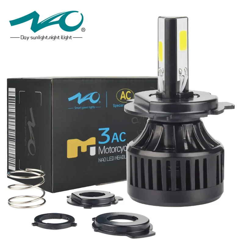 NAO h4 led moto led light HS1 H4 led motorcycle led headlight motorcycle BA20D moto bulb