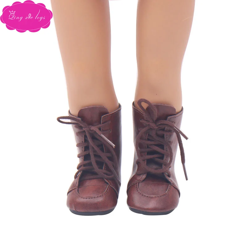 18 дюймовая кукольная обувь для девочек; зимние Ботинки Martin; американская обувь для новорожденных; детские игрушки; 43 см; кукольные s21-s186