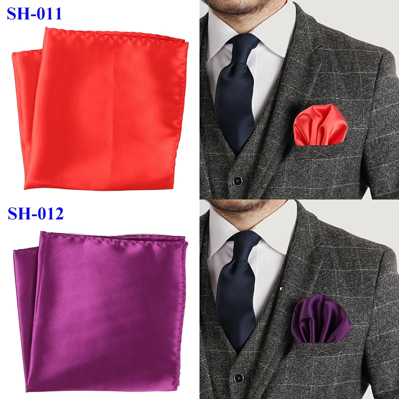 Tailor Smith 30x30 см; однотонные Цвета Hankerchief карманные квадраты 31 Цвета класса люкс мужские шелковые сенсорный мягкие платки полотенце для