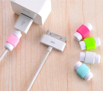 

50pcs Mini Charger Wire Protector Cable Protective Case Line Cord Cover Cable Winder Cover For iPhone USB Charging Cable