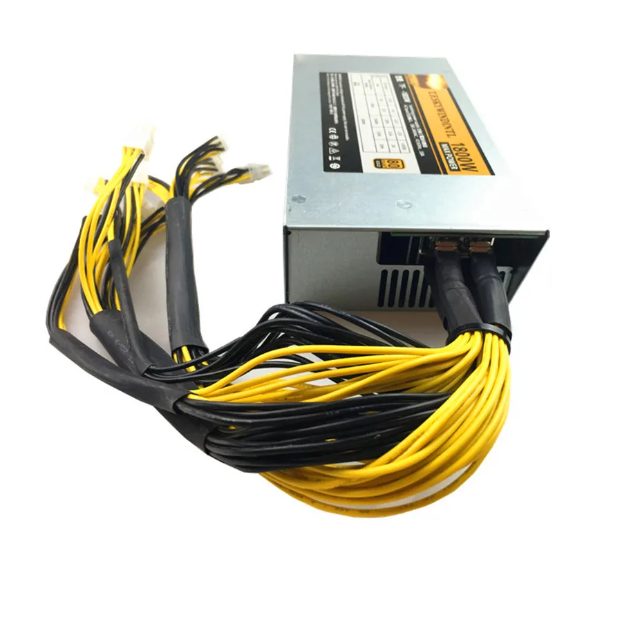 1800W ethereum Miner Power Supply Mining Rig Bitcoin Miner 1800W PSU Asic s9 Mining Machine Power Supply MAX 2000W 10*6PIN ATX 1800W ethereum Miner Power Supply Mining Rig Bitcoin Miner 1800W PSU Asic s9 Mining Machine Power Supply MAX 2000W 10*6PIN ATX