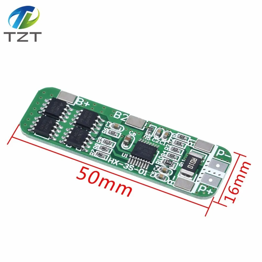 3S 6A литий-ионная 12 В 18650 BMS PCM плата защиты батареи bms pcm для литий-ионной батареи lipo