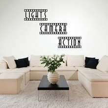 Home Theater Vinyl Wall Decal Stickers Art Decor Movie Room Lights Sticker Wall Art