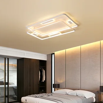 

Square Circel Rings Ceiling Lights For Living Room Bedroom Home AC85-265V Modern Led Ceiling Lamp Fixtures lustre plafonnier