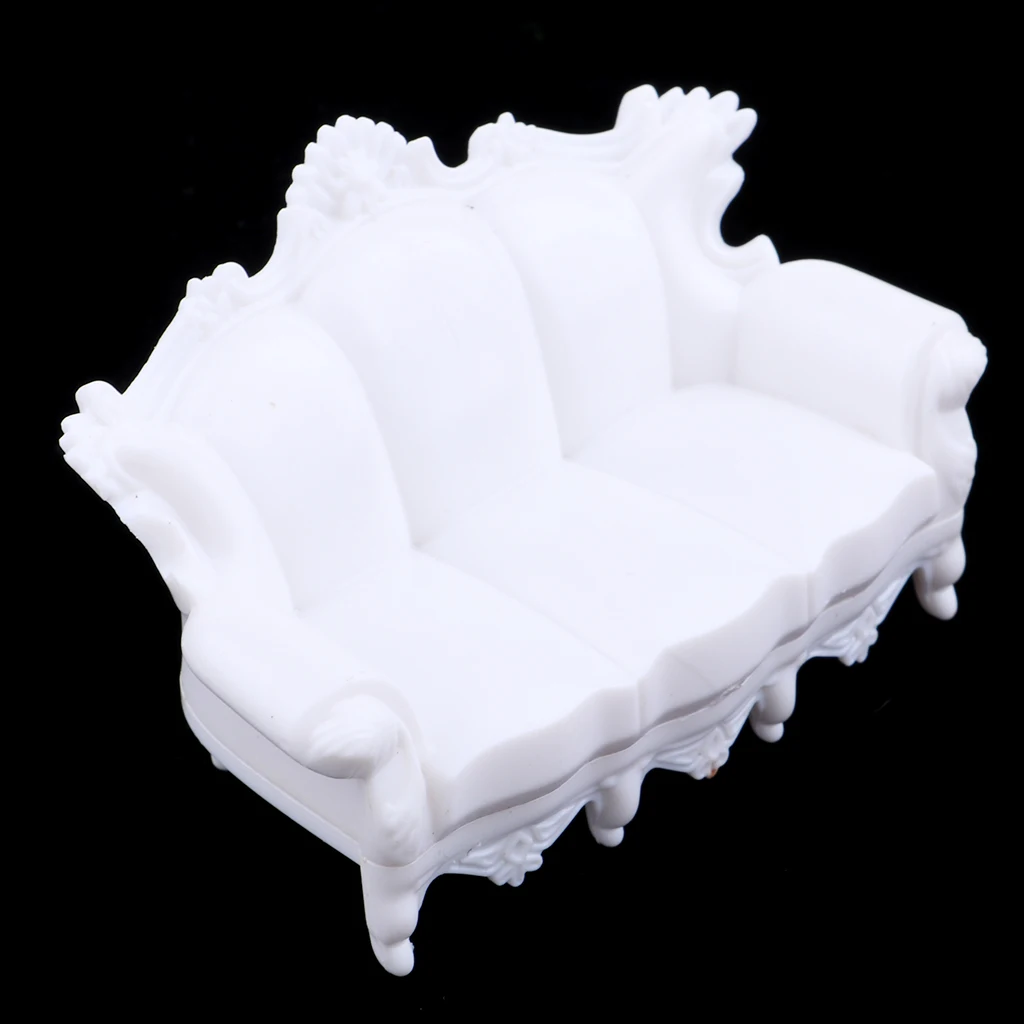 1:20 Scale Simulation European Style Sofa Furniture Model for Train Layout Scenery Sand Table Model Accessories DIY